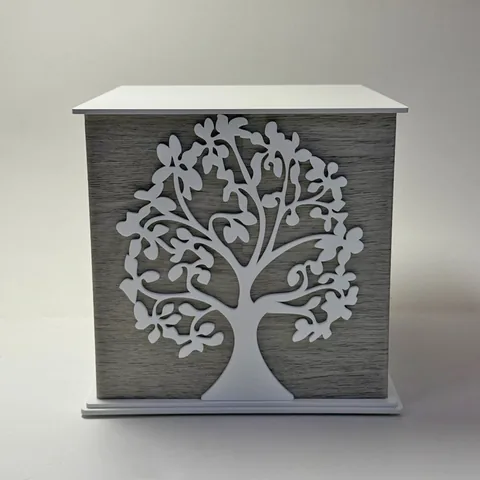 Urna Deco - Albero della Vita (Bianco)
